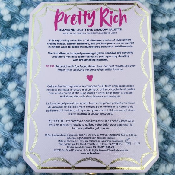 TOO FACED Pretty Rich Eyeshadow Palette NWOB! - Picture 7 of 11